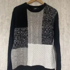 【美品】AZUL by moussy ニット ブラック Lのサムネイル