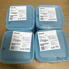 [12点セット]PRUTA プルータ 保存容器 ふた付き, ブルー, 0.6 lのサムネイル