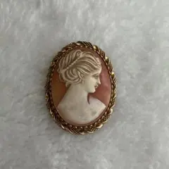 ヴィンテージ　カメオ　ブローチ　#2017