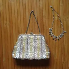 組曲パーティーバックとネックレス2点セット