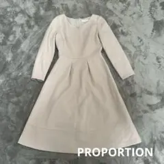 PROPORTION BODY DRESSING メタルバー フレアワンピース