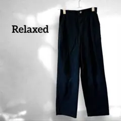 最安値✨Relaxed ブラック　カジュアルパンツ　シンプル　ウエストゴム