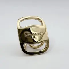 【美品】サルバトーレ フェラガモ スカーフリング ゴールドのサムネイル