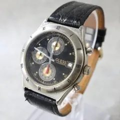 A100　ゲス GUESS　メンズ　ブラック ヴィンテージ アンティーク　腕時計