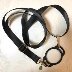 ショルダーストラップ　リング付き　青リンゴチャーム付き　ペンライトリンゴ棒用