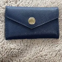 《美品》マイケルコース　ネイビー 合成皮革 キーケース