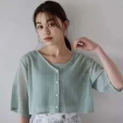 □ラッセルレースカーデタンクセット
