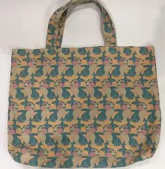 トムズ   うさぎプリントトートバッグ