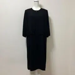 Laorne レオーネ　大きいサイズ　ブラックフォーマル　ワンピース　春　上品