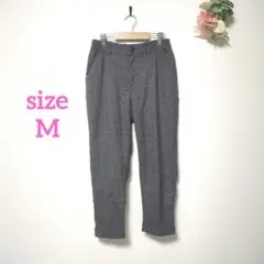 アルシーヴ チェック柄パンツ カジュアル グレインチェック グレー 【M】