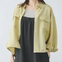 シアークロップドシャツ