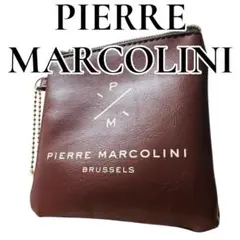 【極美品】PIERRE MARCOLINI ポーチ 小物入れ 茶 コインケース