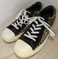 週末だけ値下げ！コンバースオールスター　ヒョウ柄　サイズ23センチ