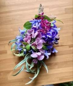 メキシコ＊トナラ焼き 民芸品 フラワーベース 花瓶 グリーン/スクエア