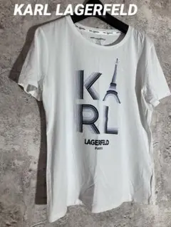 KARL LAGERFELD エッフェル塔Tシャツ　ロゴ刺繍　カールラガーのサムネイル