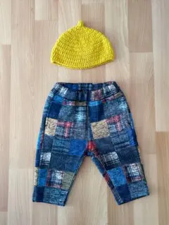 Ocean&Ground裏地付きパンツ＆ニット帽のセット