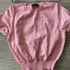 SHEINピンク 半袖ニットセーター S