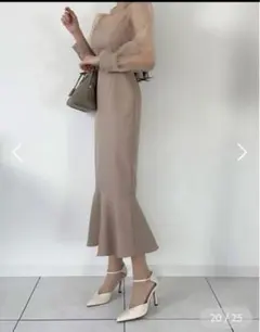 ♡eeyou DHOLIC ♡シースルー配色リボンマーメイドワンピース