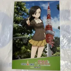 ガルパン ガールズ&パンツァー 東京タワー 特典 イラストカード 西絹代