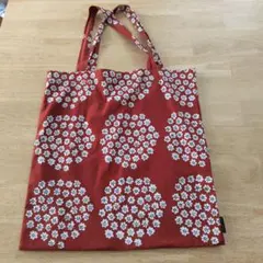 marimekko　PUKETTI　 トートバッグ 赤