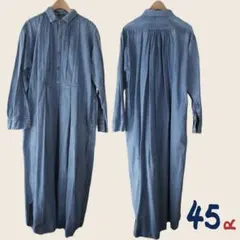 3446 Maru【美品】45R ワンピース ジンバオックスのシャツドレス 美品】45R ワンピース ジンバオックスのシャツドレス - メルカリ