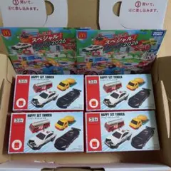 ハッピーセット トミカ2026 第1弾全4種　DVD付き　コンプリート