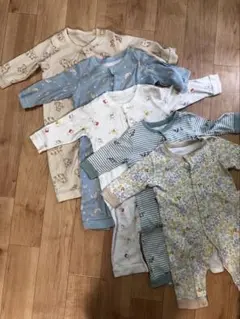 UNIQLO ベビー ロンパース 5枚セット 70〜80