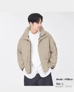 GU スタンドカラーオーバーサイズブルゾン