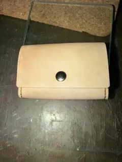 ナチュラルレザー コンパクト財布