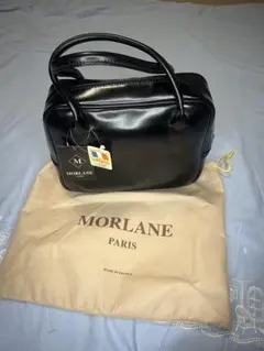 MORLANE ブラック レザー ハンドバッグ