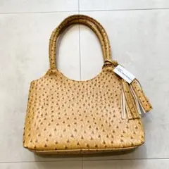 新品＊ユキコキミジマ　オーストリッチ　フリンジ　ハンド　バック