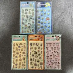 【新品5枚】ぷくぷくシール　ディズニー　ズートピアプーさん　等5点