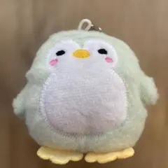 マフラーをつけた寒がりペンギンのあみぐるみ☆グリーン ハンドメイド