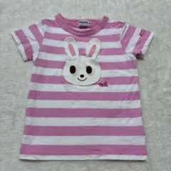 MIKI HOUSE ウサギ刺繍 半袖Tシャツ 90サイズ