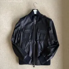 BALLY バリー シングルライダースジャケット ブラック サイズ40 美品 BALLY バリー シングルライダースジャケット ブラック サイズ40