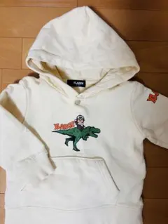 【専用】X-LARGE 恐竜プリント パーカー 90サイズ　（デニム着き）