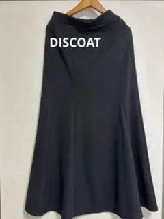 DISCOAT ディスコート　 黒 フレアスカート ゴムウエスト