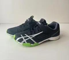 アシックス レーザービーム 24cm ブラック×グリーン