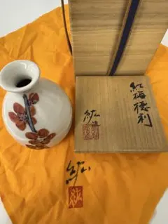 十三代今右衛門☆牡丹絵花瓶 - メルカリ