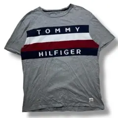 F143　【即購入OK】　Tommy Hilfiger　半袖Tシャツ　XL　灰色
