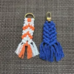 ハンドメイドカラフル編み込みストラップ2点セット