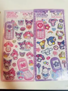 【正規品】平成ハッピーフォンサンリオキャラクターズ　マイメロ&クロミ　2枚セット