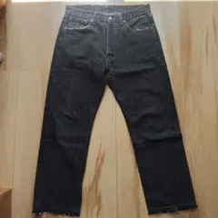 Levi's 501 ストレートデニム先染め　ブラック　USA製 33x32