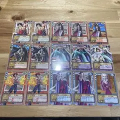 ワンピースカードダス 旧ワンピースカード 15枚セット TS絵柄違い箔押し金銀