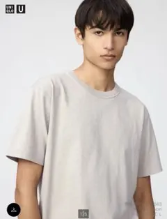 UNIQLO UクルーネックT 半袖 グレー XL