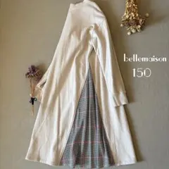 bellemaisonベルメゾン 切り替えグレンチェック柄ワンピース150