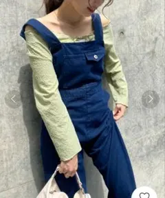 【新品】one after another　CUTEサロペ　ブルーのサムネイル