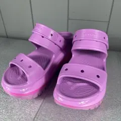 人気 クロックス メガクラッシュ 厚底 サンダル ピンク w7 y2k ギャル