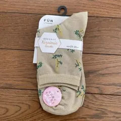 福助　ソックス　靴下　23〜25cm 花柄
