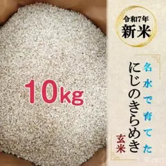 【令和7年度産】西条の名水で育てたお米 にじのきらめき 新米玄米 10kgのサムネイル